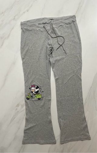 Pigiama donna in cotone con mucca in scooter