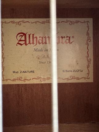 Alhambra Z Nature Guitarra Clásica