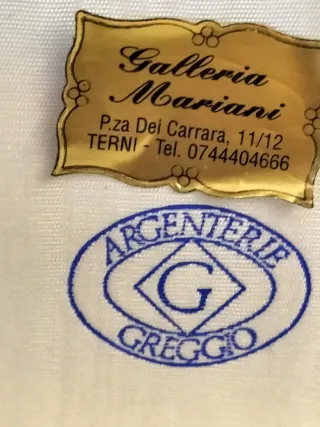 Coltello pane Greggio argento 800
