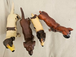 Set 4 Perros Cerámica Decorativos, 4euros cada uno