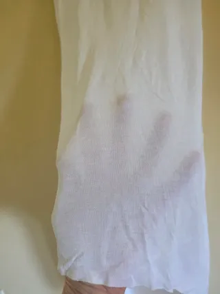 Top vestito estivo donna bianco trasparente