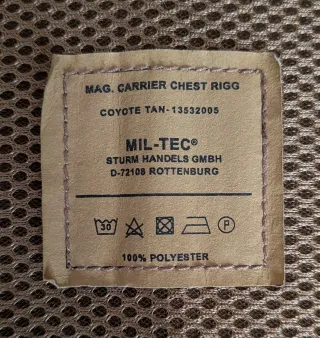 Chaleco Táctico Mil-Tec Mag Carrier