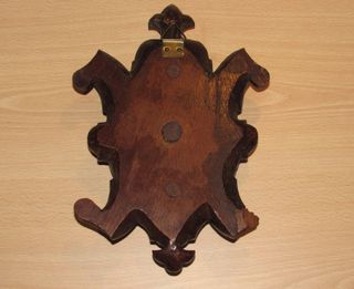 Antigua talla madera friso diablo león demonio