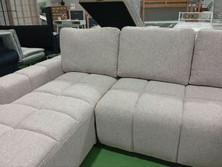 Sofá Cama Nuevo Beige/Gris