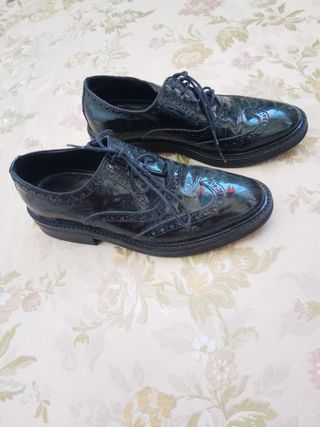 Laura Bellariva Scarpe Derby Francesina Nere 37