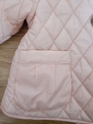Abrigo Tizzas rosa entretiempo
