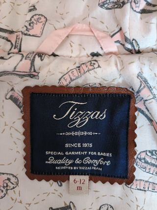 Abrigo Tizzas rosa entretiempo