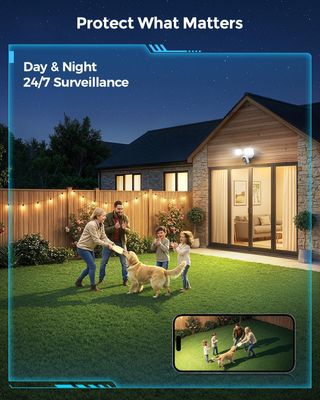 Telecamera WiFi 2K Onforu con luce 2600lm