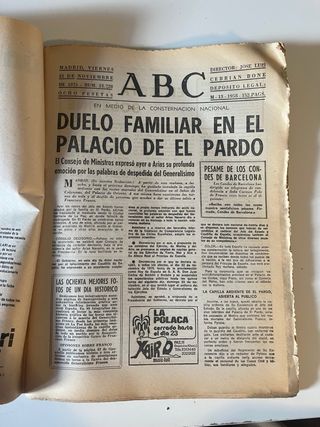 Periódico ABC 21 N 1975 VIVO EN LA HISTORIA