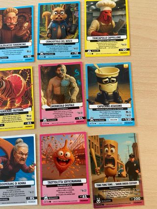 14 Carte Skifidol Brainrot Italiane