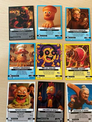 14 Carte Skifidol Brainrot Italiane