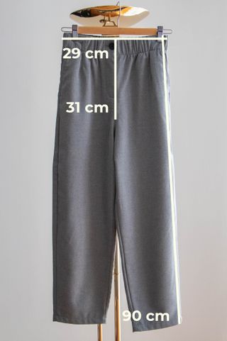 Zara · Pantalón pijamero de franela gris, talla XS