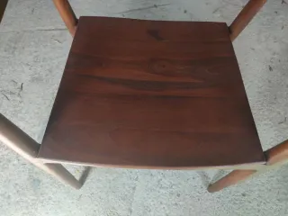 Silla Madera Maciza Diseño Curvo