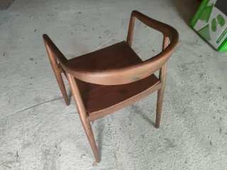 Silla Madera Maciza Diseño Curvo