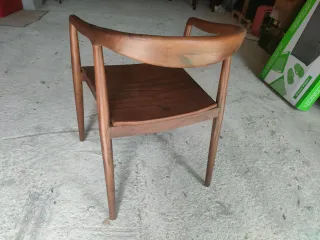 Silla Madera Maciza Diseño Curvo