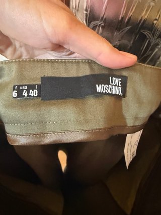 Gonna Moschino verde oliva