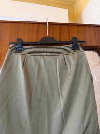 Gonna Moschino verde oliva