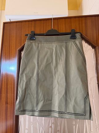 Gonna Moschino verde oliva