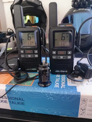 2 Walkie Relitaks/ retevis,mod-f30 con auriculares