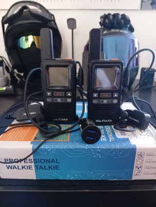 2 Walkie Relitaks/ retevis,mod-f30 con auriculares