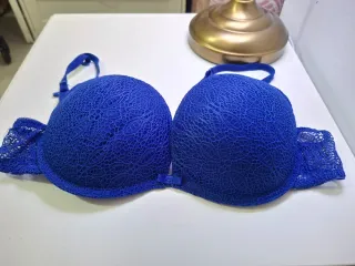 Sujetador azul encaje