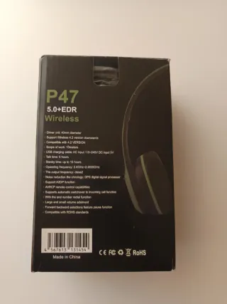 Auriculares Bluetooth P47 5.0+EDR