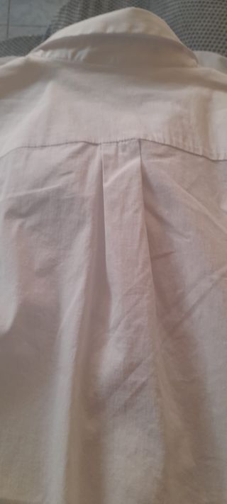 Camisa blanca pintada a mano - Única- manga larga