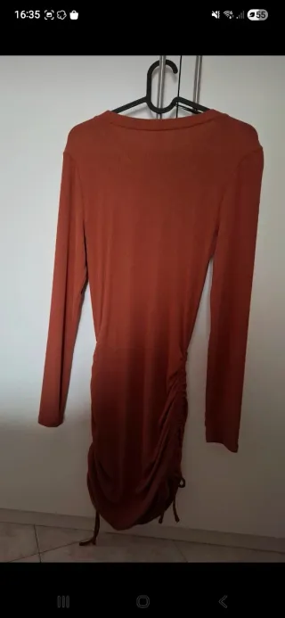 Vestito arancione marrone accorciabile