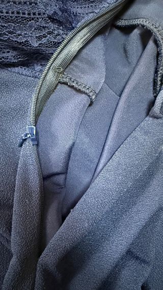 Vestido largo azul Mango