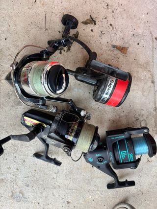 Lote carretes de pesca Sagarra Daiwa Spinit Sert