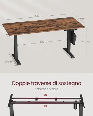 Mesa Escritorio Elevable VASAGLE LSD176X01