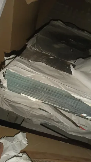 Lote de cristales acabado en ácido.... 25 piezas.