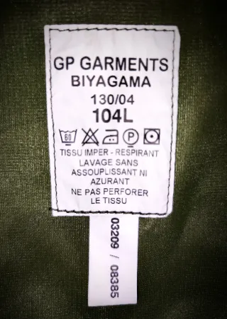 Parka Gore-Tex dell'Esercito Francese Originale XXL