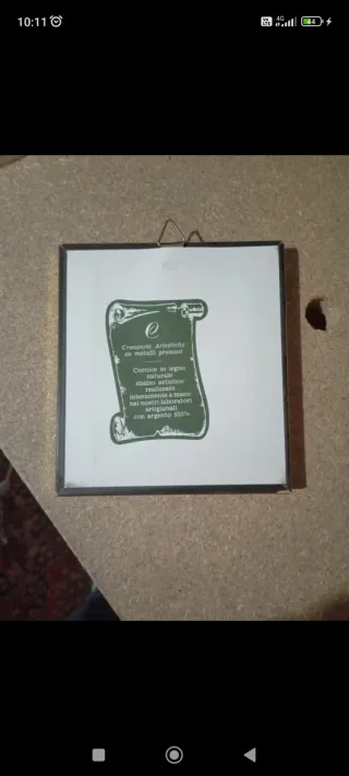 Quadro decorativo oro e argento