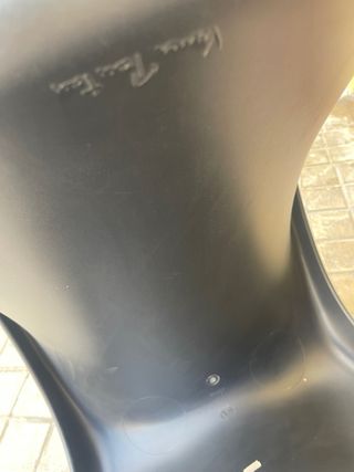 Silla Panton Vitra Negra Diseño Icónico