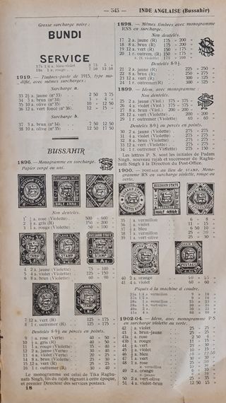 Catálogo Sellos Yvert & Tellier-Champion 1936