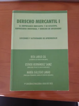Libro derecho mercantil I