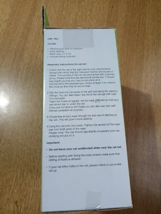 Rete protettiva per gatti 4x3m