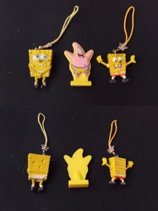 Pack 3 figuras Bob Esponja y Patricio (Sólo 2'66€)
