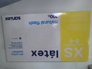 Guanti in lattice Santex XS senza polvere 100uds