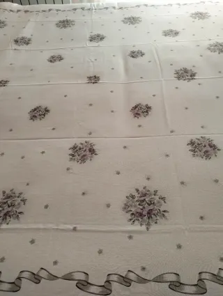 Copriletto matrimoniale cotone floreale