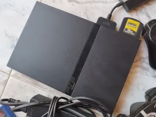 Consola PlayStation 2 Negra + Mandos y Juegos