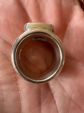 Anillo Plata 925 con Topacio Azul