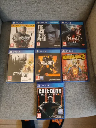Pack 7 Juegos PS4: The Witcher, Nioh, Dying Light,