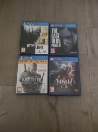 Pack 4 Juegos PS4: The Witcher, Nioh, Dying Light,