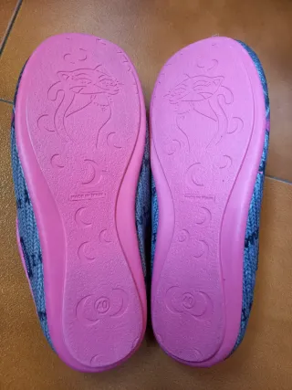 Pantofole Pompea Donna Tg 40 Gatto Rosa
