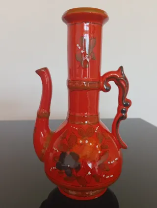 Conjunto Cerámica Portugal Rojo brillante.