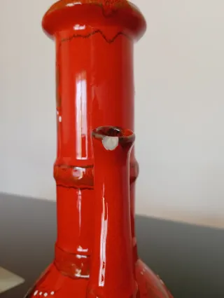 Conjunto Cerámica Portugal Rojo brillante.