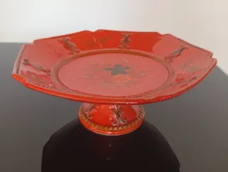 Conjunto Cerámica Portugal Rojo brillante.