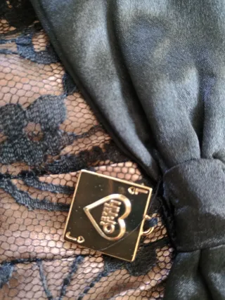 Liu Jo vestito pizzo beige e nero